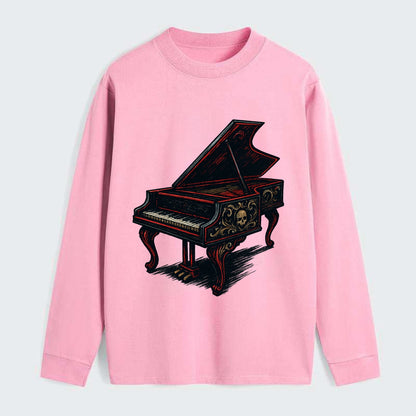 Harpsichord with baroque decorative styling - Classic Long Sleeve Shirt - Pink
