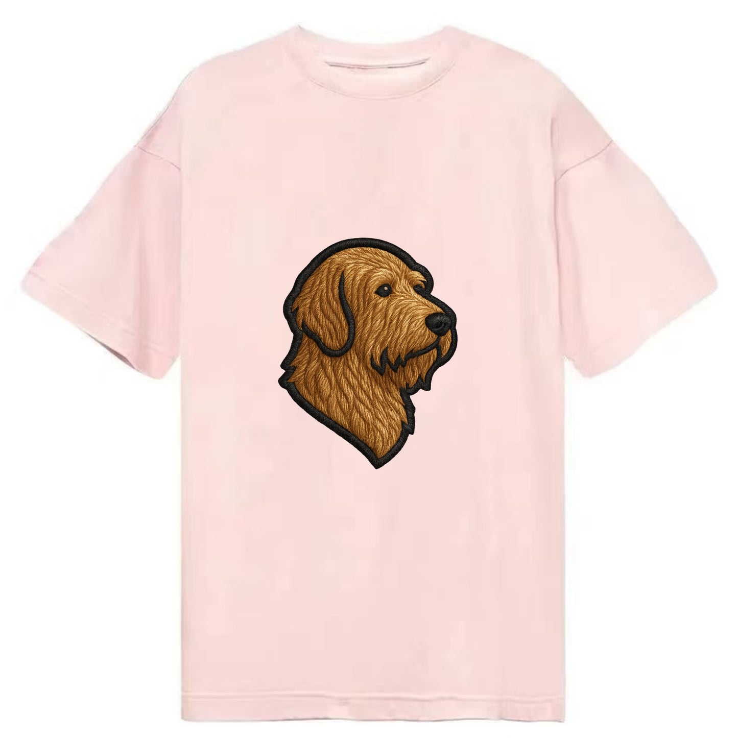 Otterhound - Trendy shaggy hound logo wi - Classic T-shirt - Pink