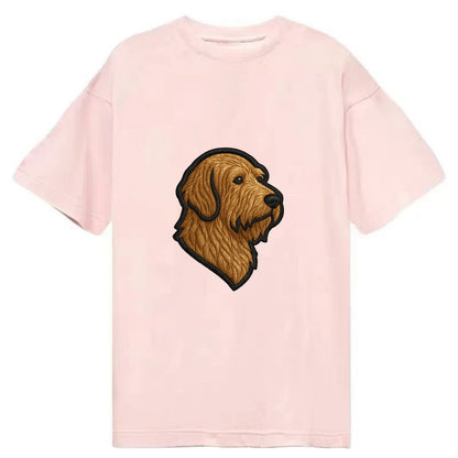 Otterhound - Trendy shaggy hound logo wi - Classic T-shirt - Pink