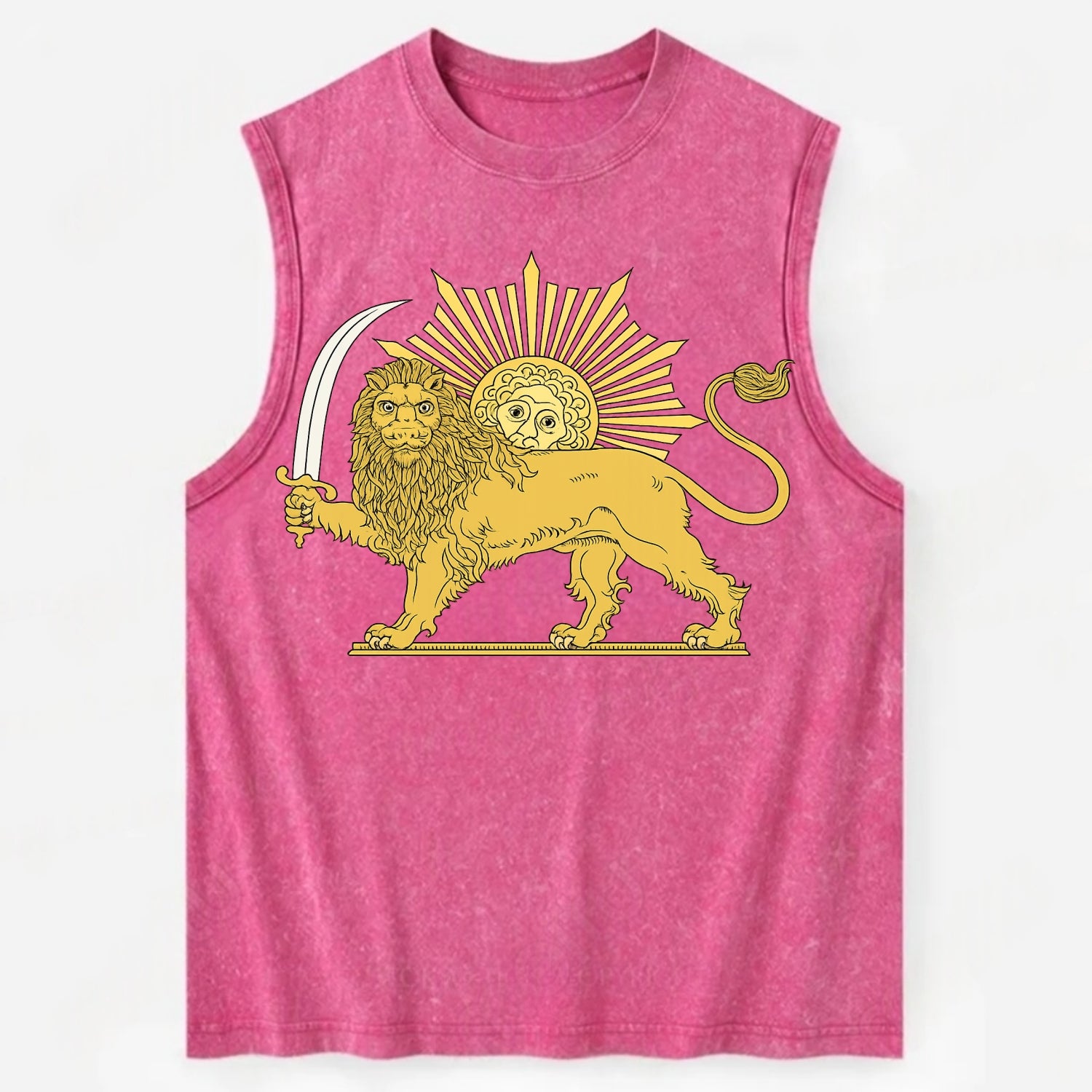 Shir O Khorshid - Vintage Washed Tank - Pink