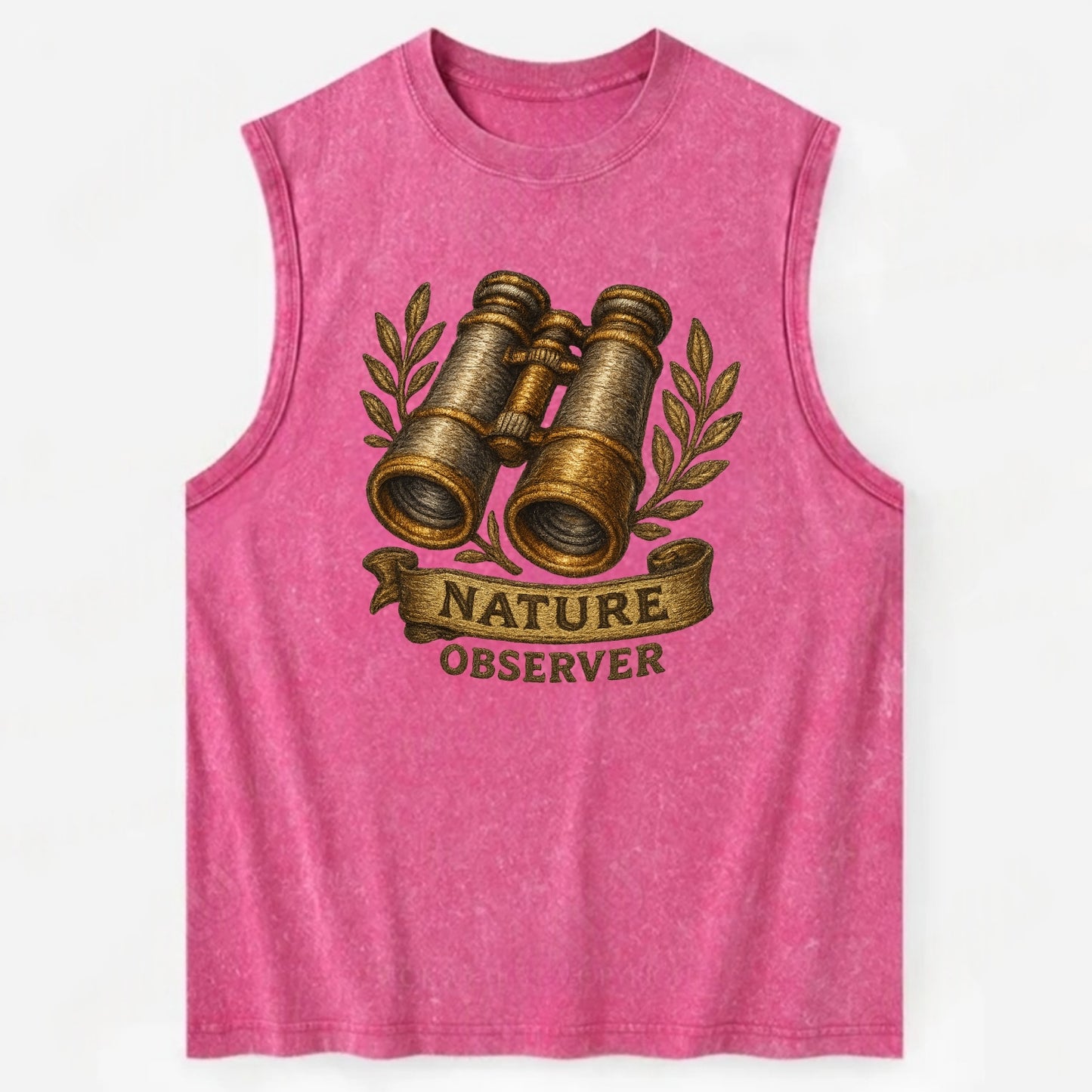 Binoculars for birdwatching - nature observer - Vintage Washed Tank - Pink