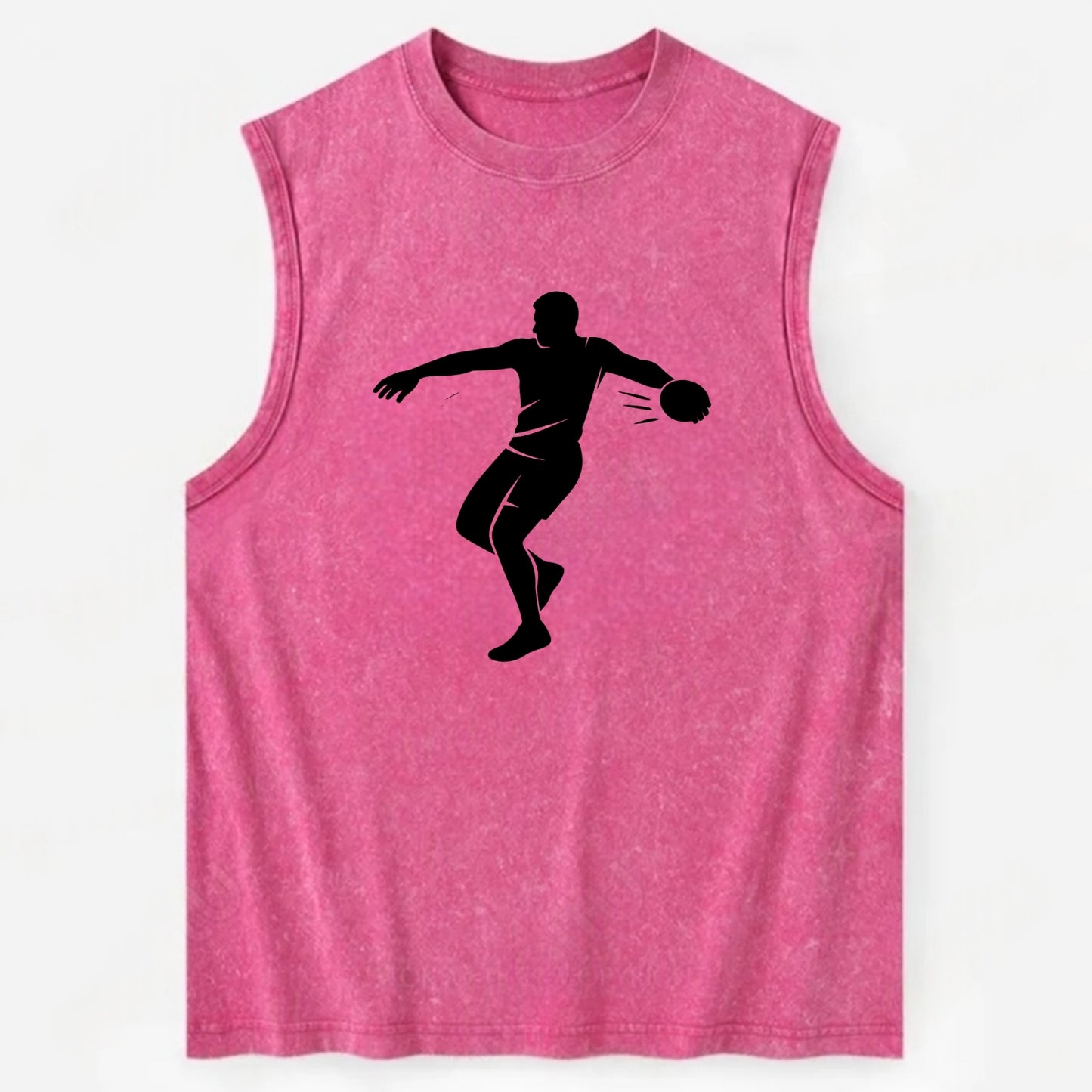 Discus thrower spinning release - Vintage Washed Tank - Pink