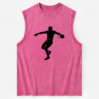 Discus thrower spinning release - Vintage Washed Tank - Pink