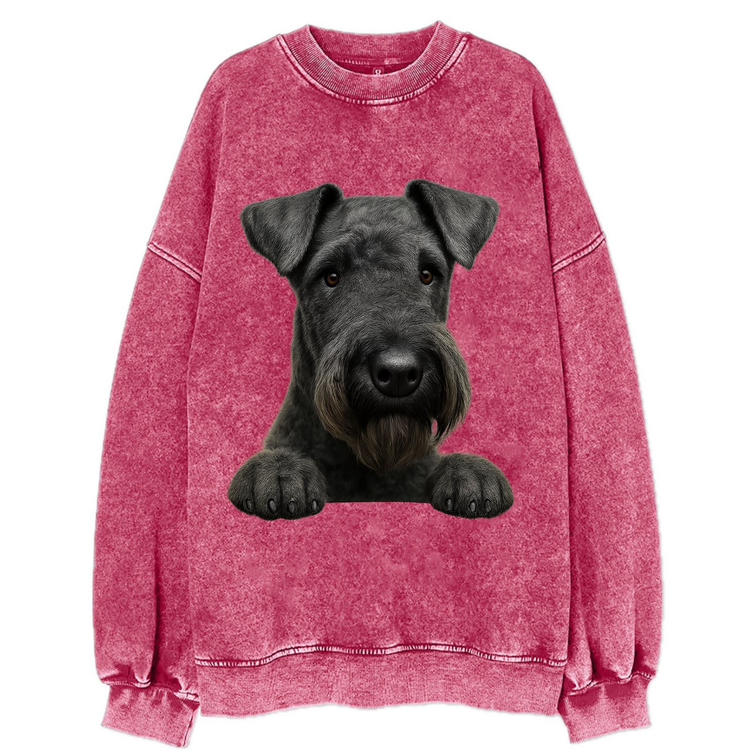 Kerry Blue Terrier  - Vintage Sweatshirt - Pink