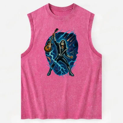 Ace Frehley Cosmic Solo - Vintage Washed Tank - Pink