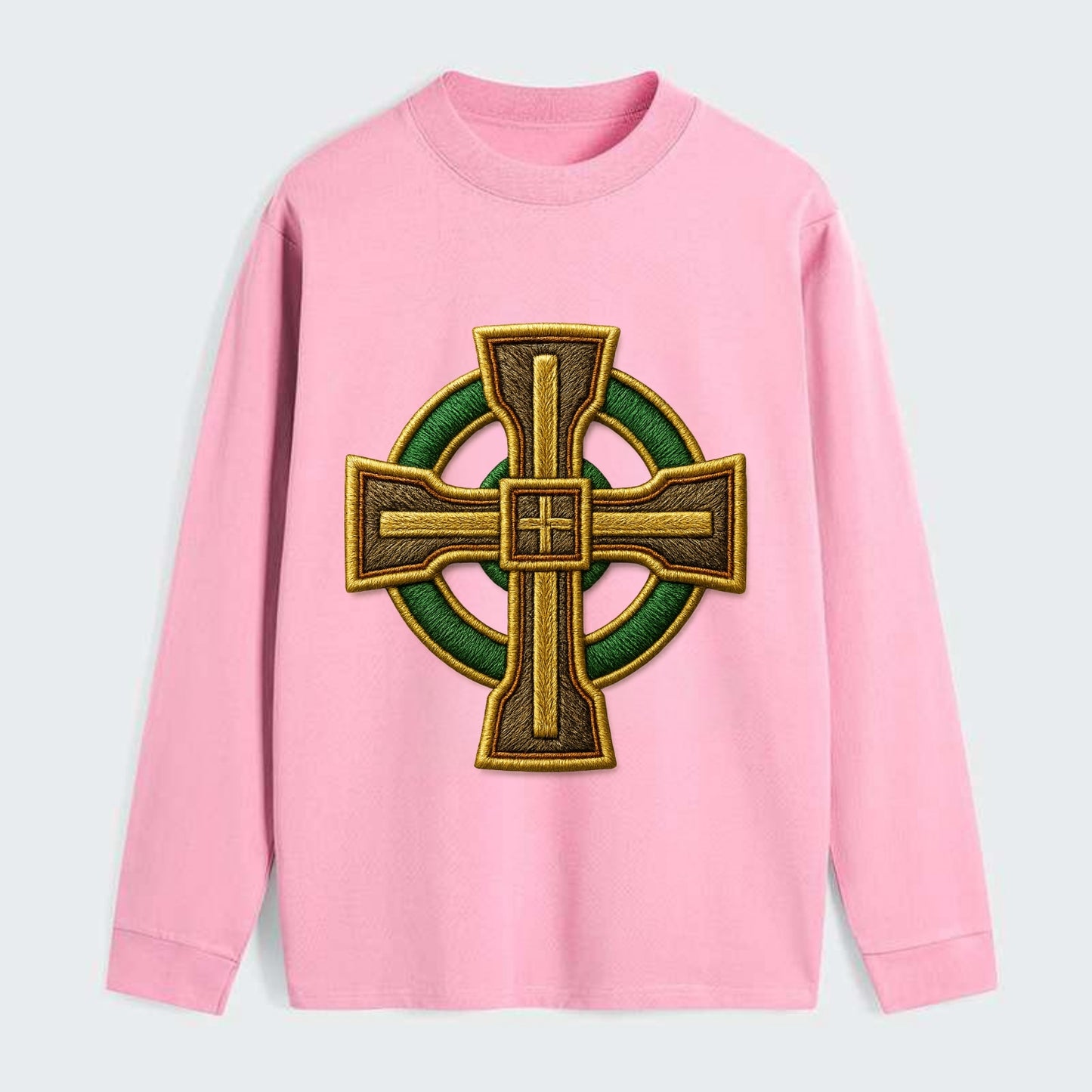 Durrow Cross - Classic Long Sleeve Shirt - Pink