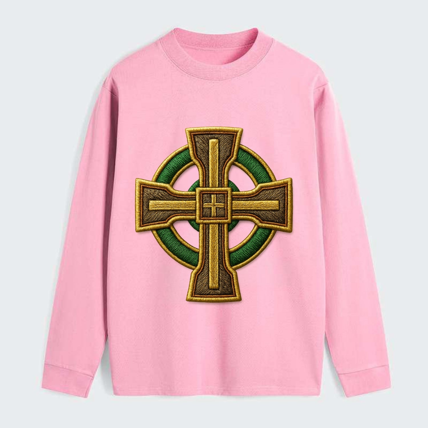 Durrow Cross - Classic Long Sleeve Shirt - Pink