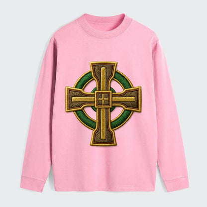 Durrow Cross - Classic Long Sleeve Shirt - Pink