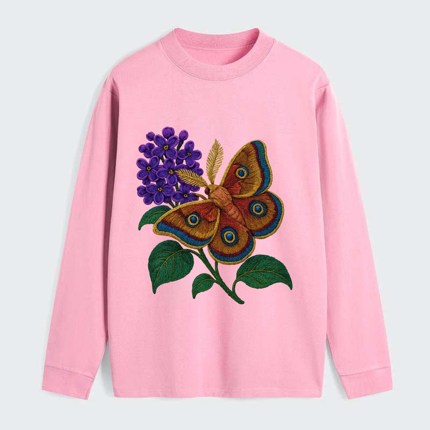 Polyphemus Moth - Classic Long Sleeve Shirt - Pink