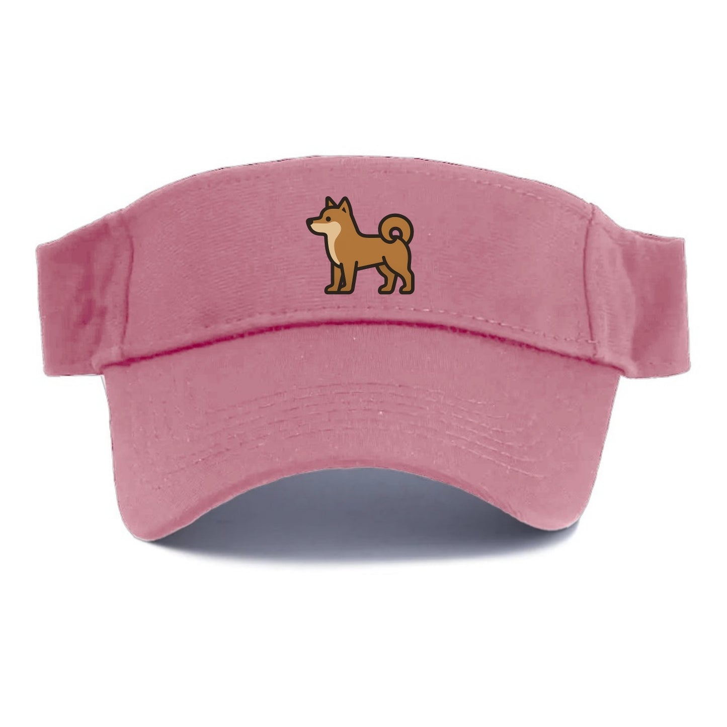 Shiba Inu - Red sesame flat side profile - Visor - Pink