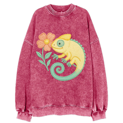 Yellow Chameleon - Vintage Sweatshirt