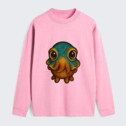 Baby Cuttlefish - color-changing skin, W-shaped pupil, front-facing, - Classic Long Sleeve Shirt - Pink