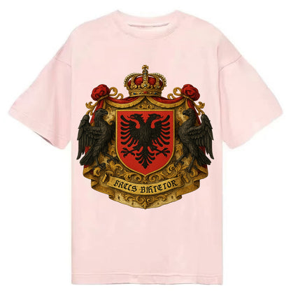 Albania Double Eagle Emblem  - Classic T-shirt - Pink