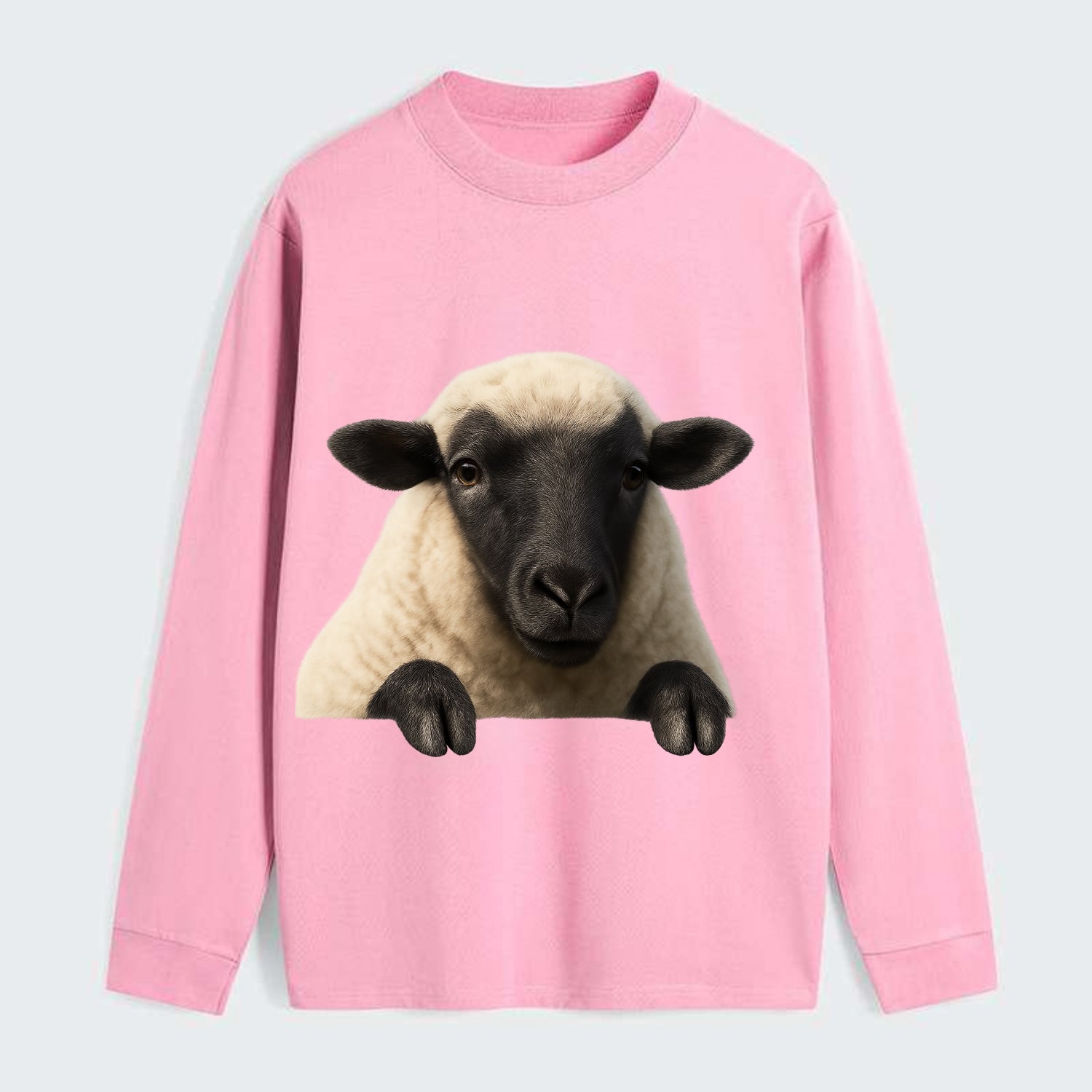 Sheep  - Classic Long Sleeve Shirt - Pink
