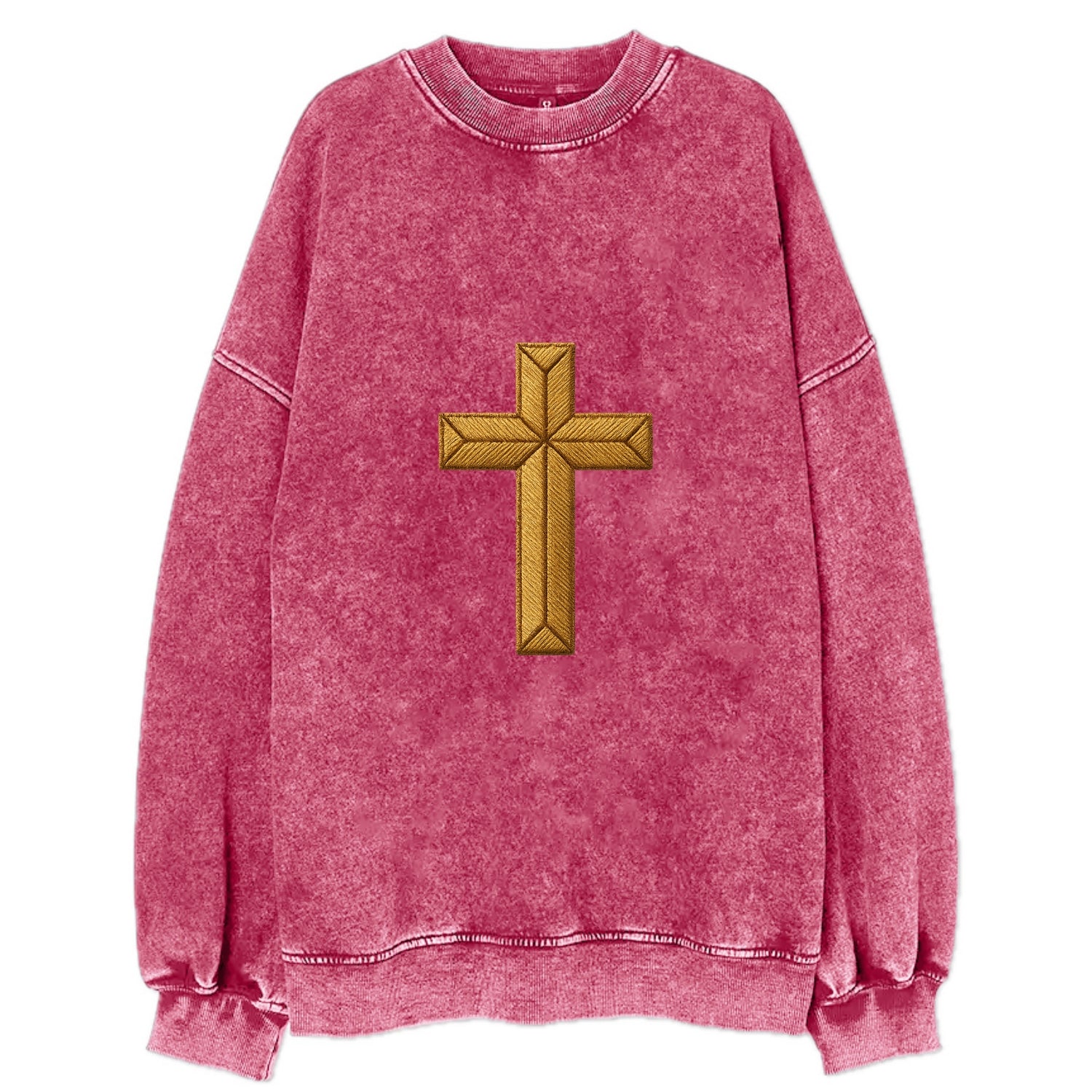 Rock Cross  - Vintage Sweatshirt - Pink