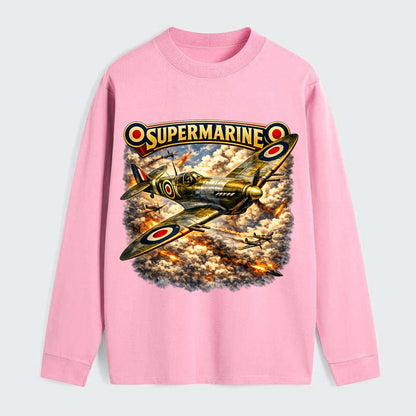 Supermarine Spitfire - Classic Long Sleeve Shirt - Pink