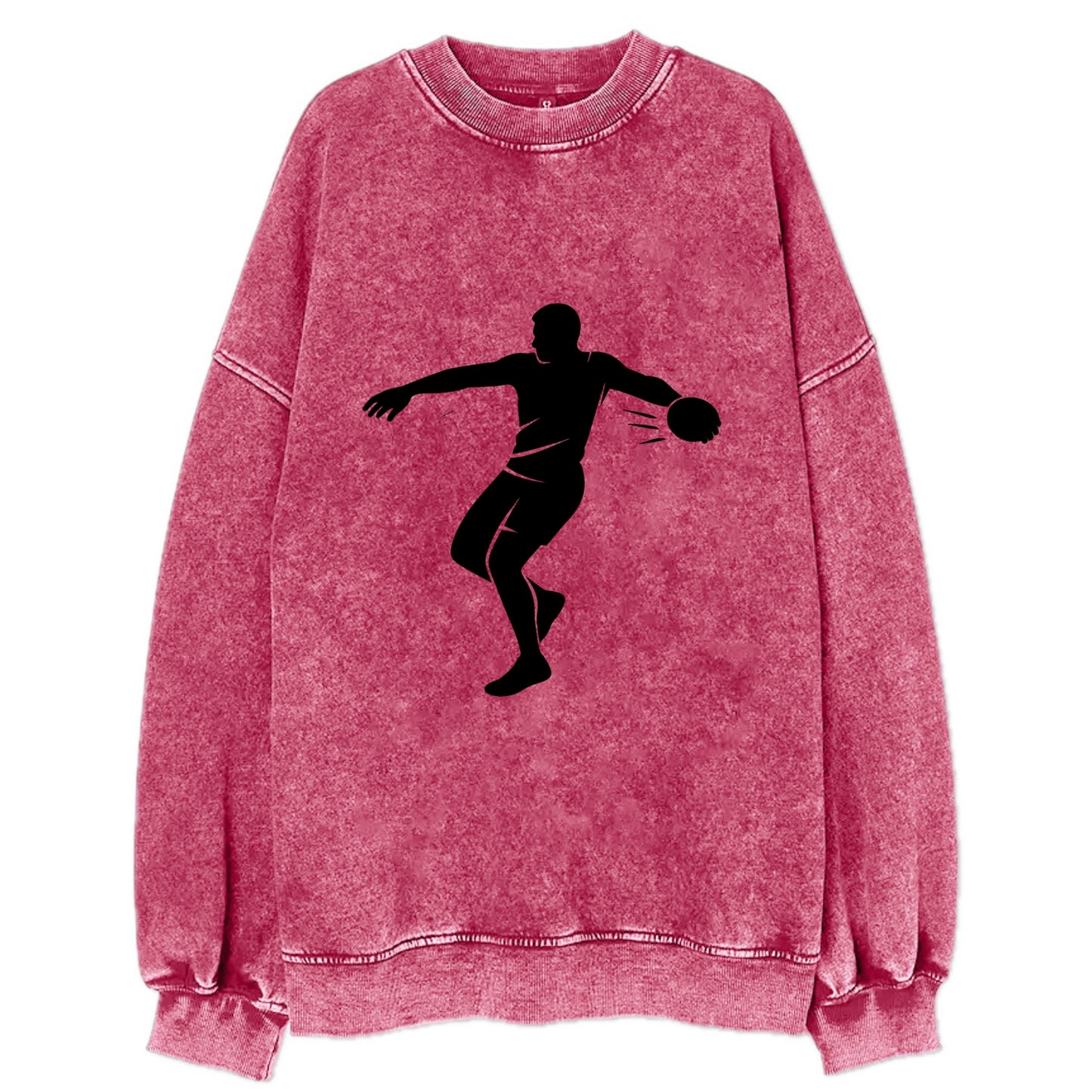 Discus thrower spinning release - Vintage Sweatshirt - Pink