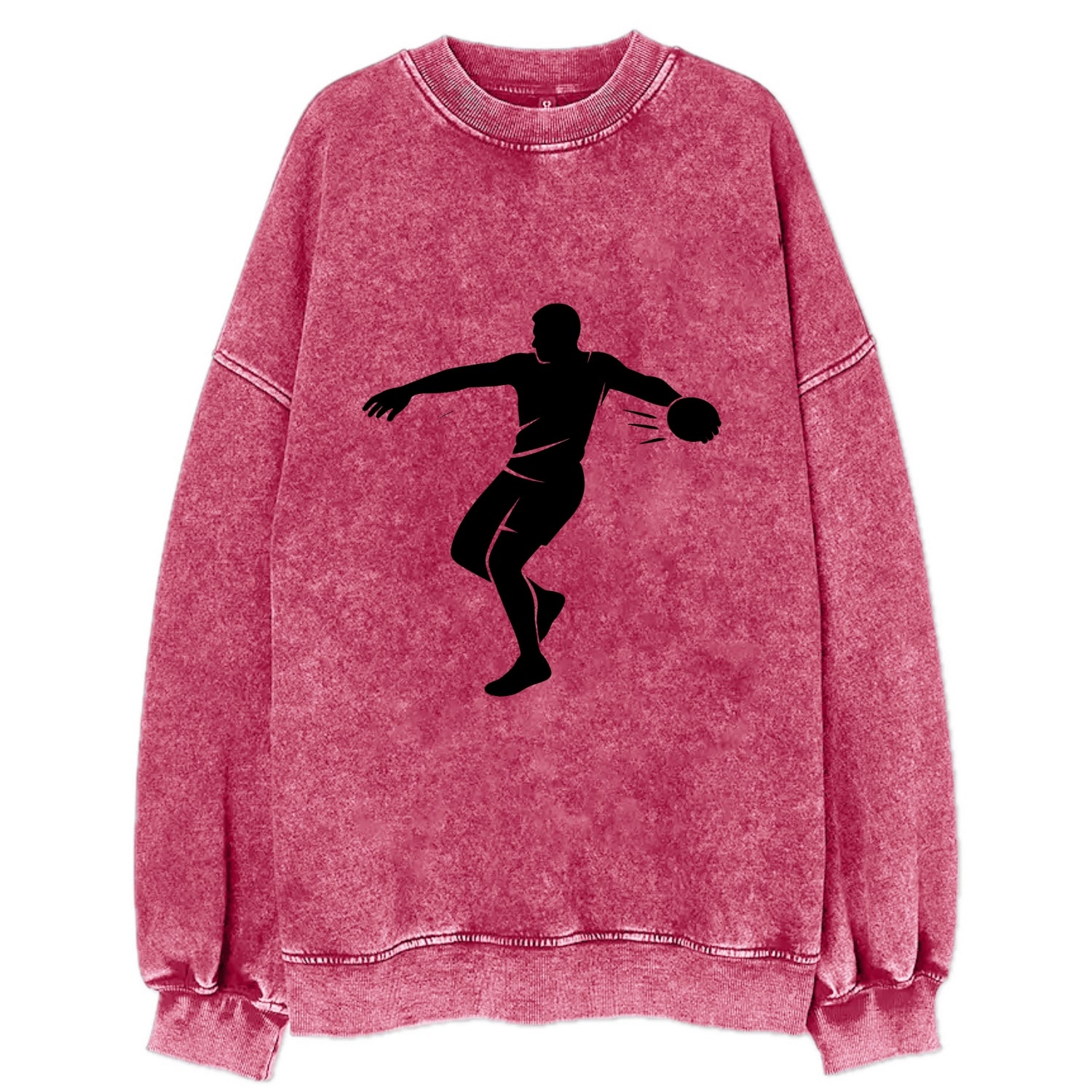 Discus thrower spinning release - Vintage Sweatshirt - Pink