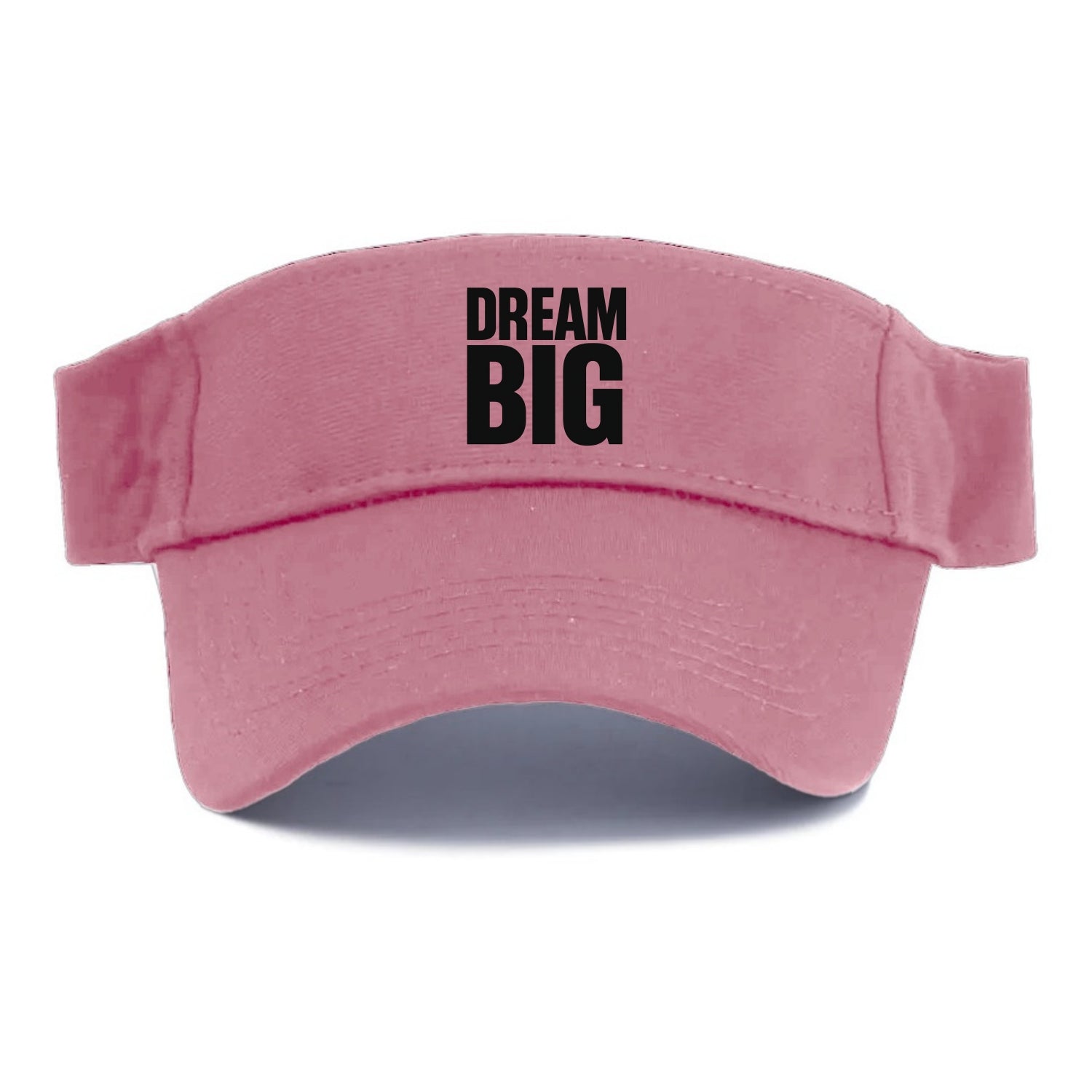 Bold typography design - "DREAM BIG" - ambitious goals, no limits - Visor - Pink