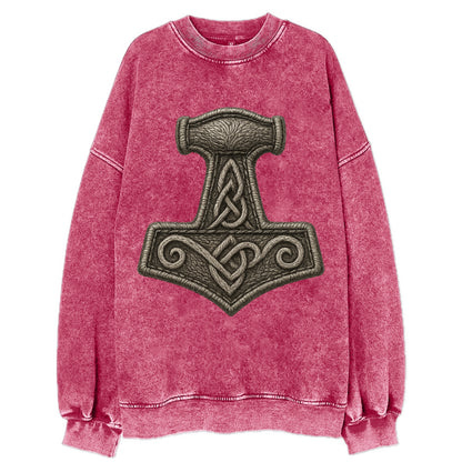 Mjolnir  - Vintage Sweatshirt - Pink