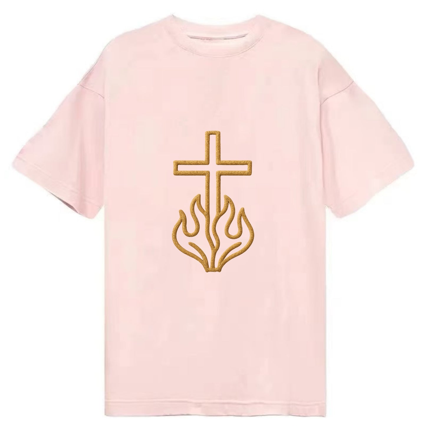 Burning Bush Cross  - Classic T-shirt - Pink