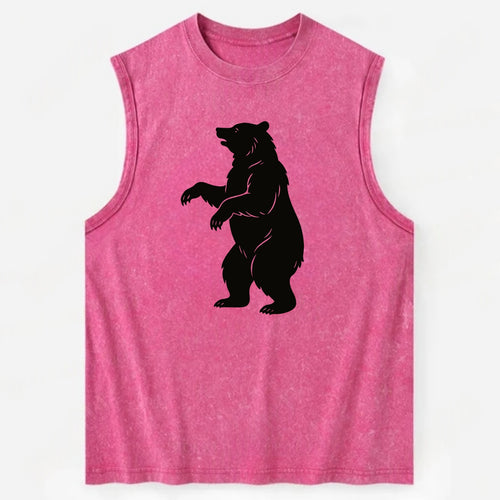 Bear standing on hind legs - Vintage Washed Tank