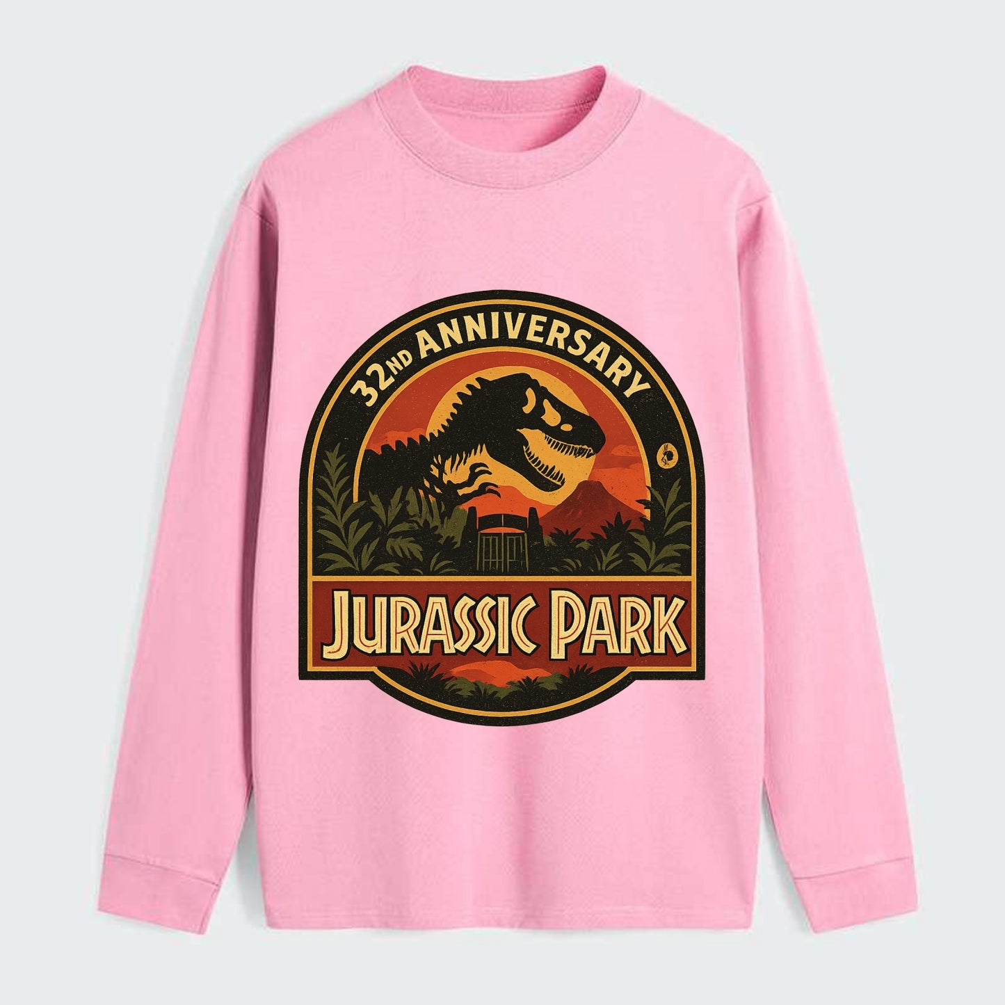 Jurassic Park 32nd Anniversary - Classic Long Sleeve Shirt - Pink