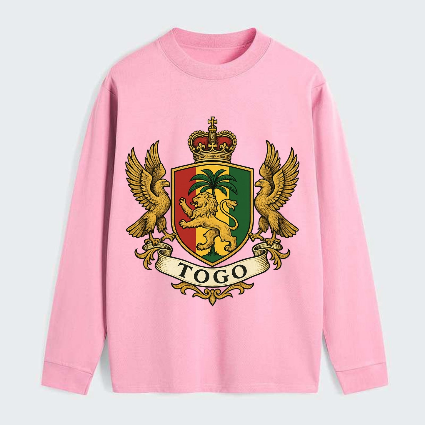 Togo Heritage Badge  - Classic Long Sleeve Shirt - Pink