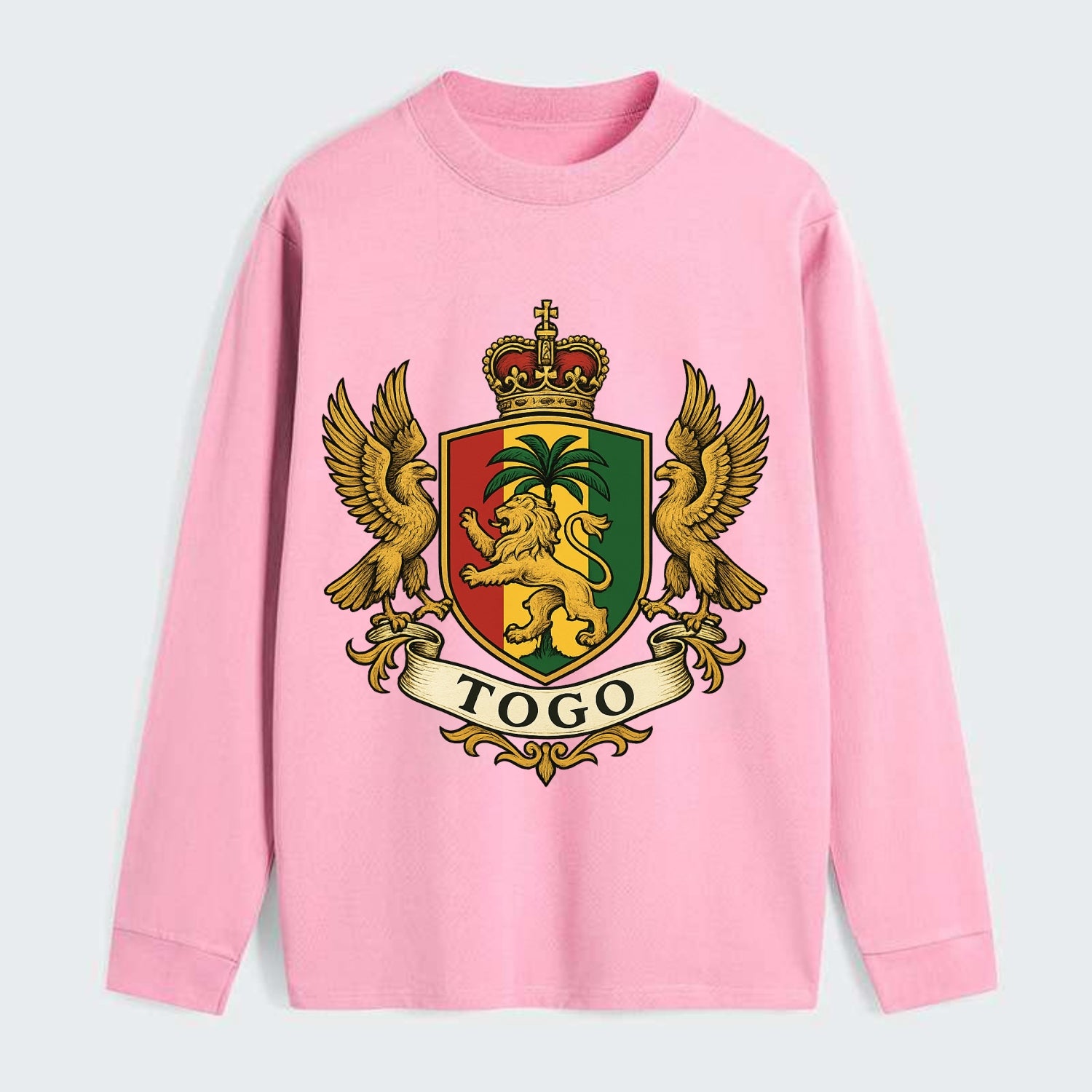 Togo Heritage Badge  - Classic Long Sleeve Shirt - Pink