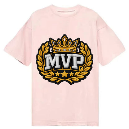 MVP CROWN - crown with laurels in gold , most valuable - Classic T-shirt - Pink