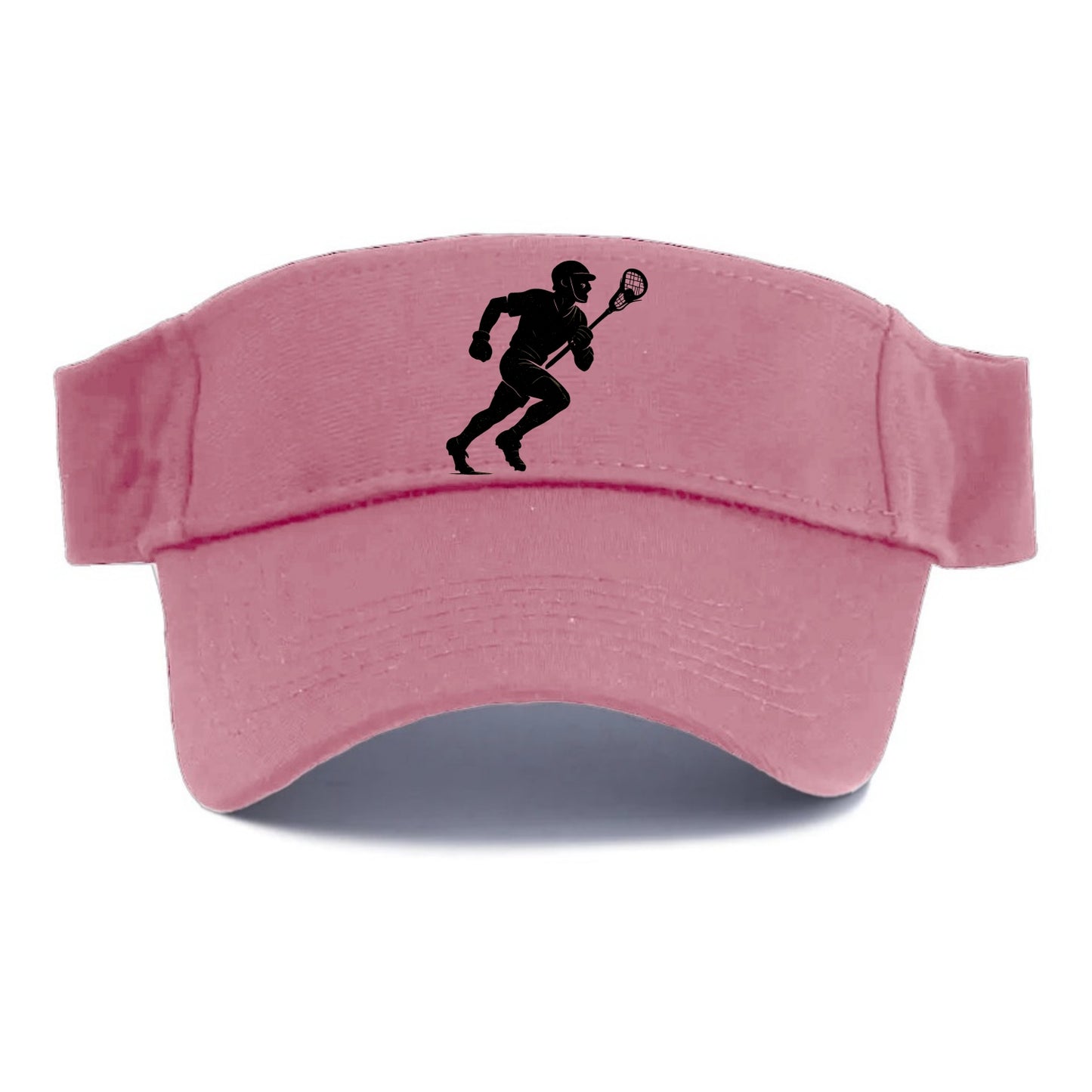 Lacrosse player cradling and running - Visor - Pink