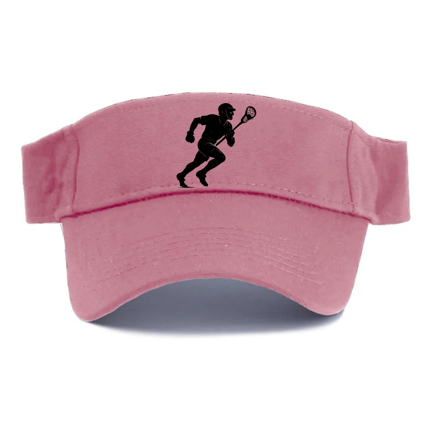 Lacrosse player cradling and running - Visor - Pink