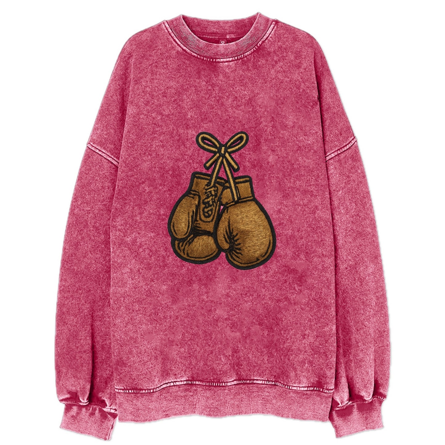 Boxing Gloves  - Vintage Sweatshirt - Pink