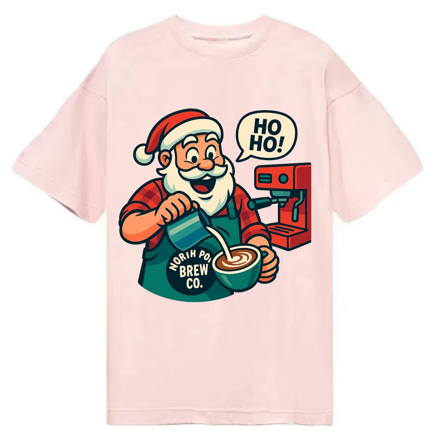 Santa Barista - Classic T-shirt - Pink