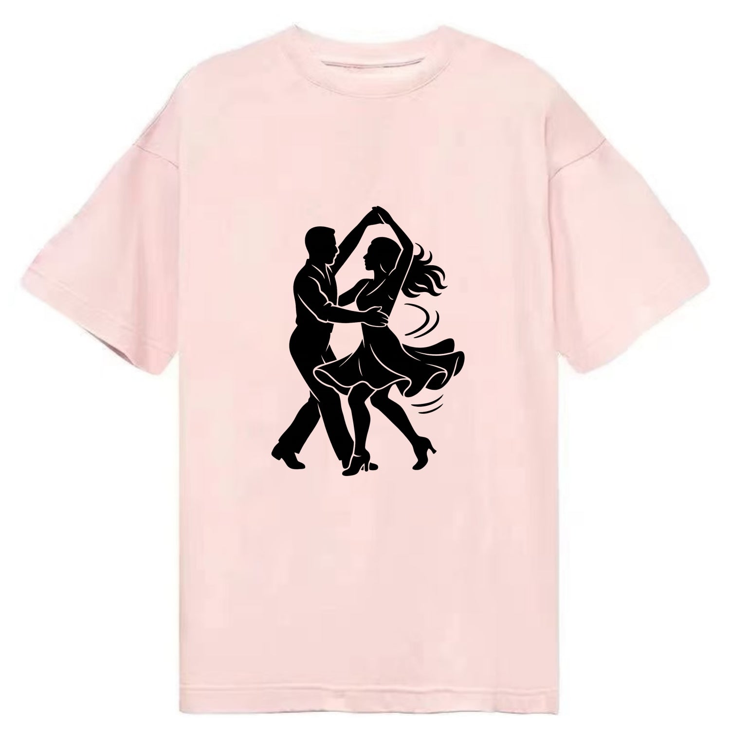 Salsa dancers spinning turn - Classic T-shirt - Pink