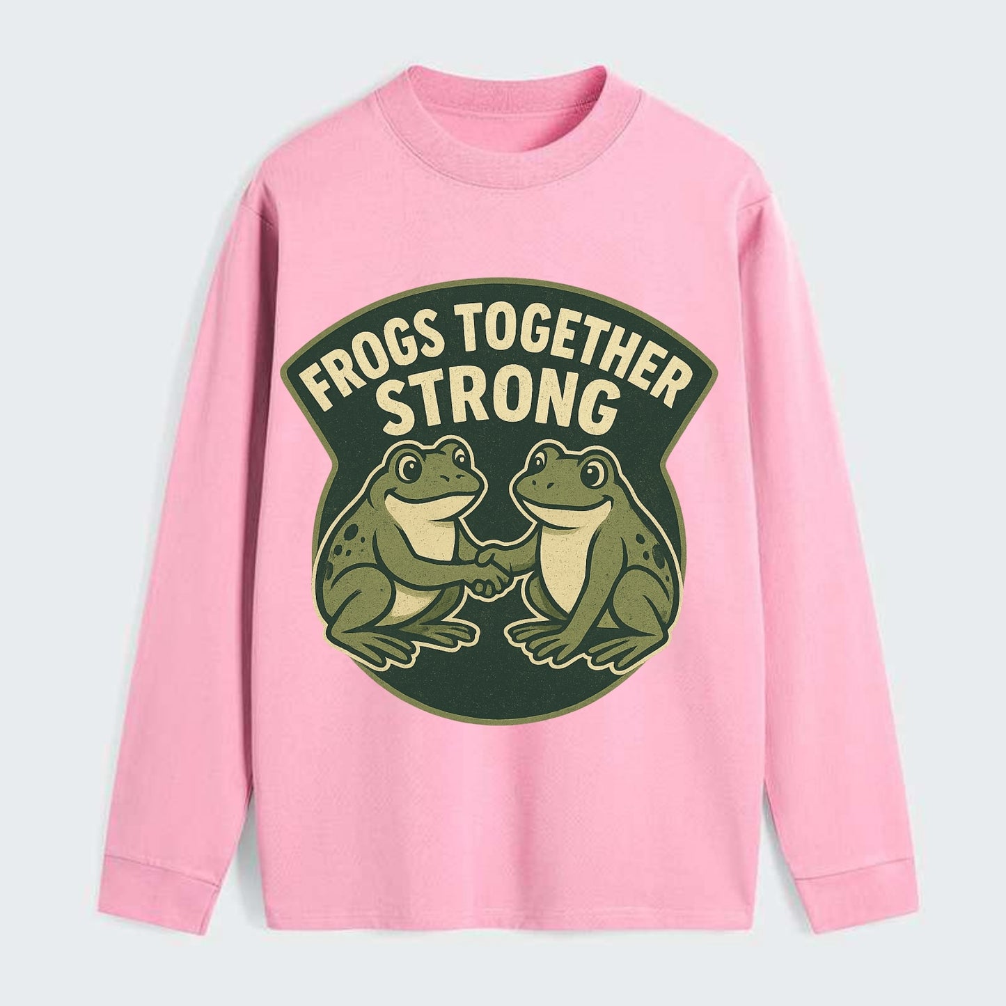 Frogs Together Strong 3 - Classic Long Sleeve Shirt - Pink