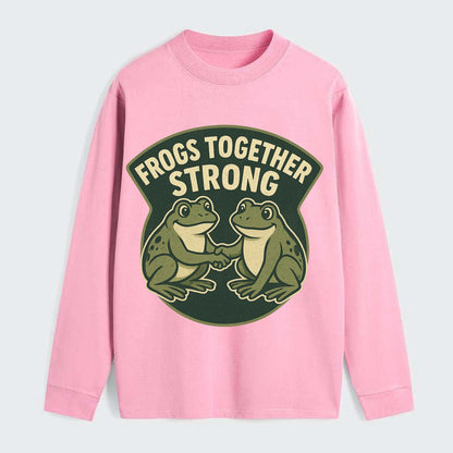 Frogs Together Strong 3 - Classic Long Sleeve Shirt - Pink