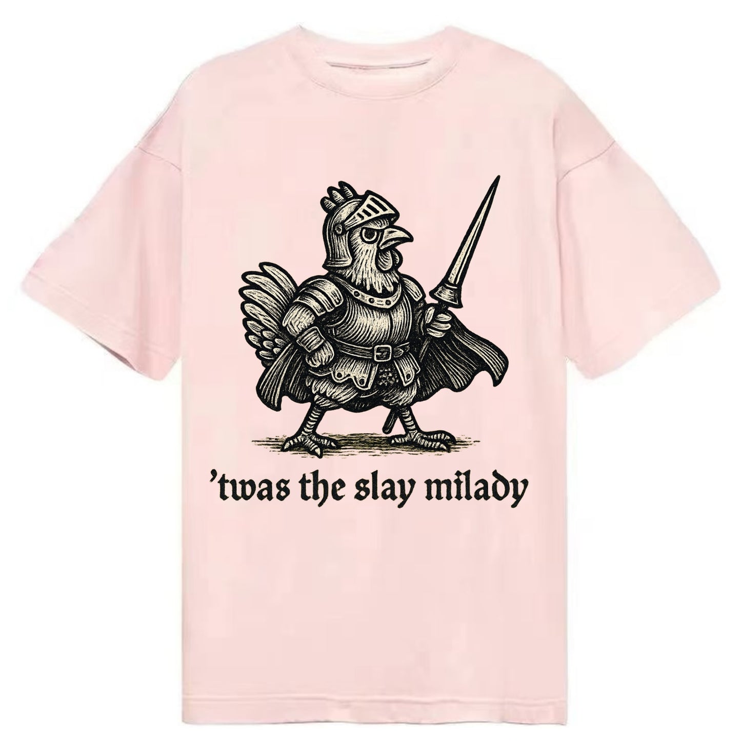 Chicken Knight  - Classic T-shirt - Pink