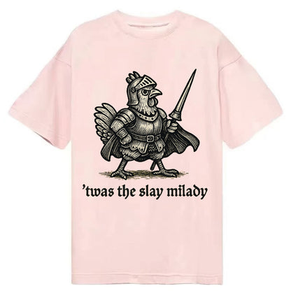 Chicken Knight  - Classic T-shirt - Pink