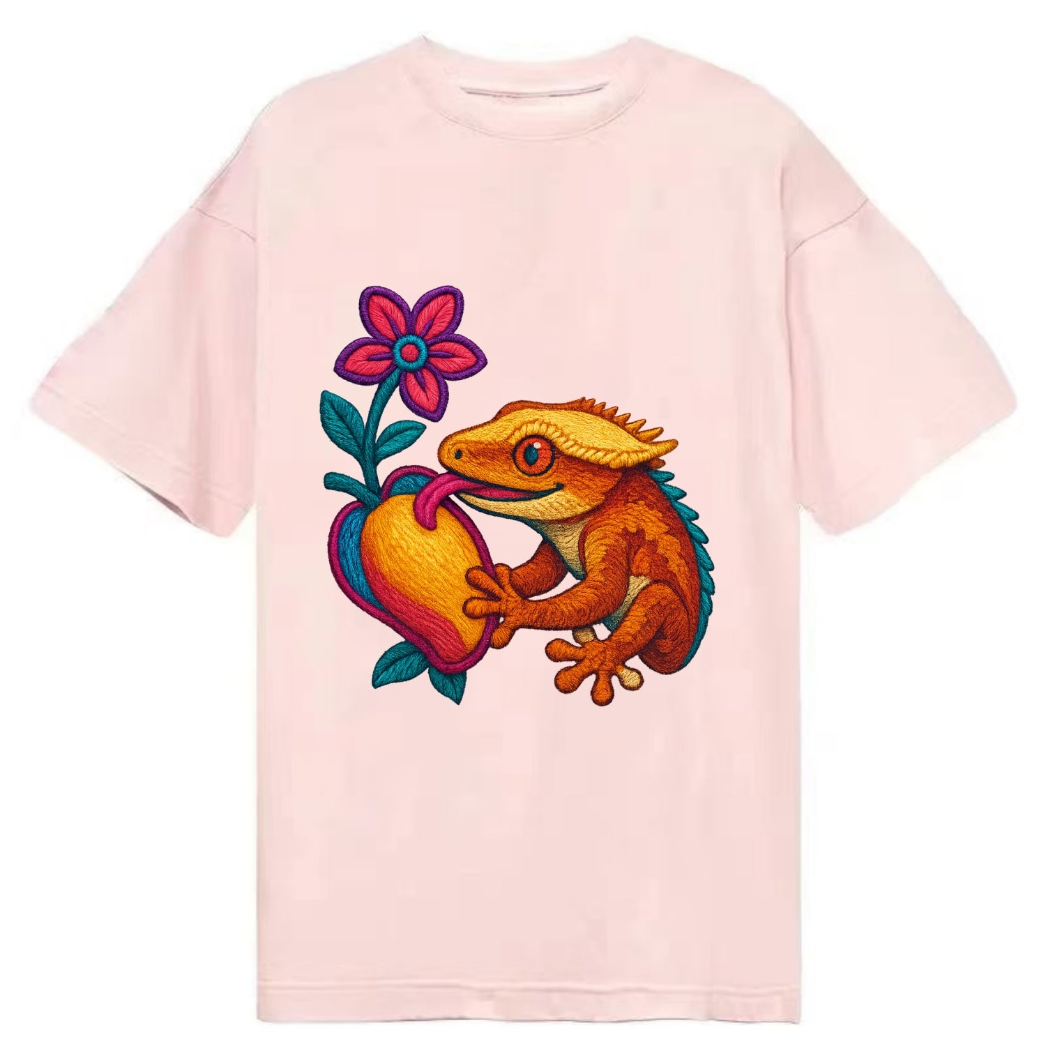 Crested Gecko - Classic T-shirt - Pink