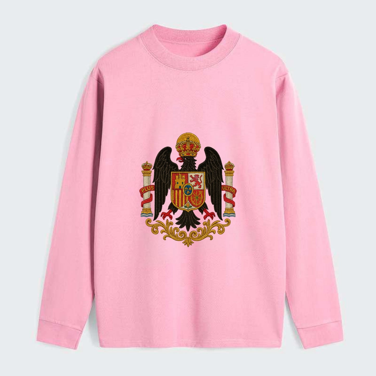 Imperial Eagle Of Spain Crest - Classic Long Sleeve Shirt - Pink