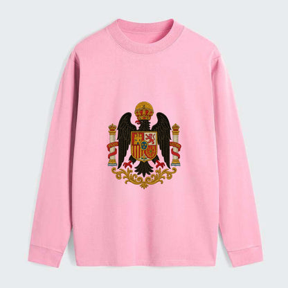 Imperial Eagle Of Spain Crest - Classic Long Sleeve Shirt - Pink