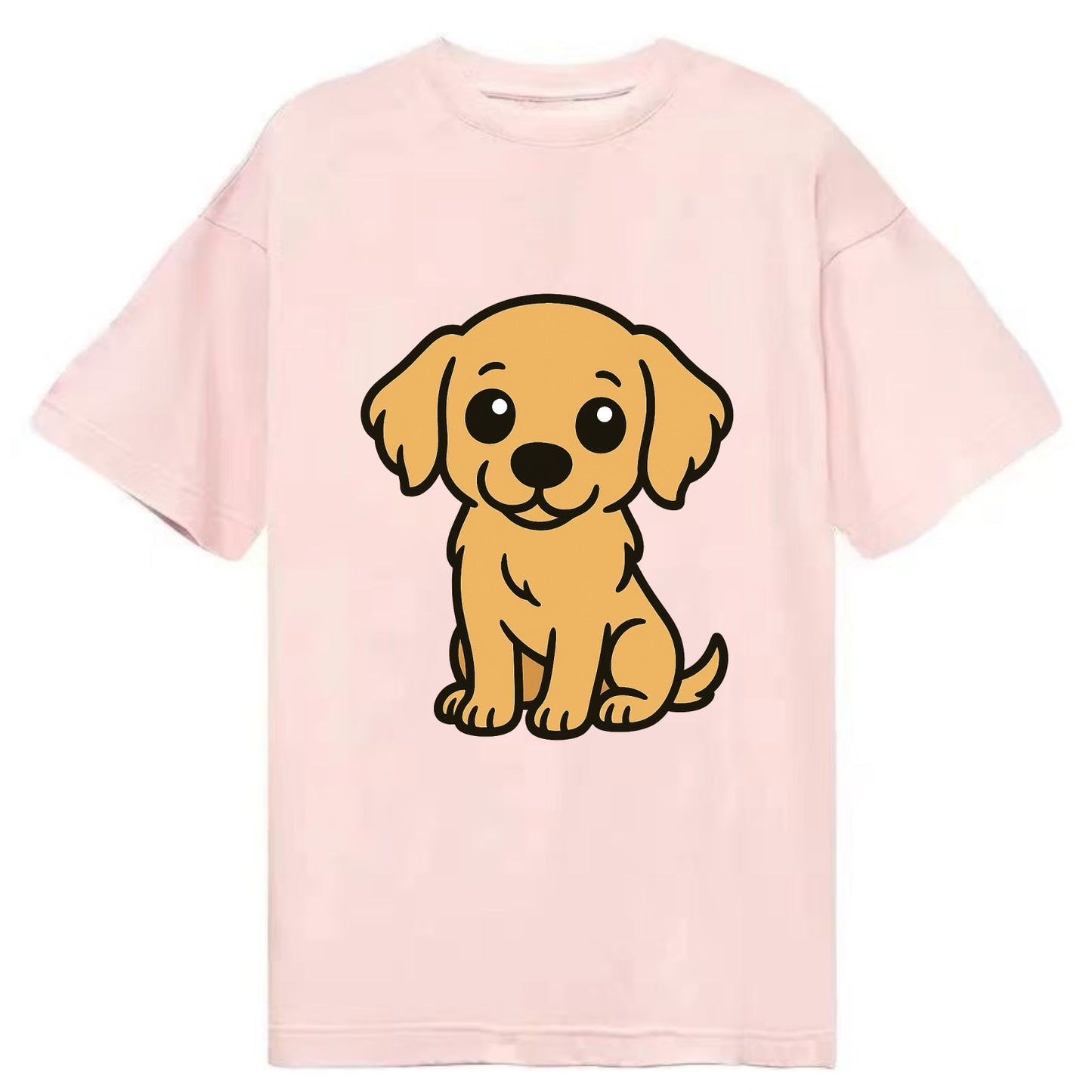 Golden Retriever - Head tilt curious pose - Classic T-shirt - Pink