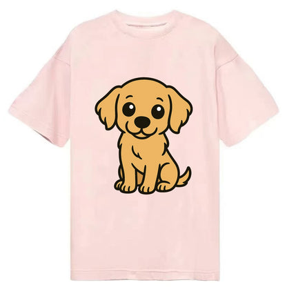 Golden Retriever - Head tilt curious pose - Classic T-shirt - Pink