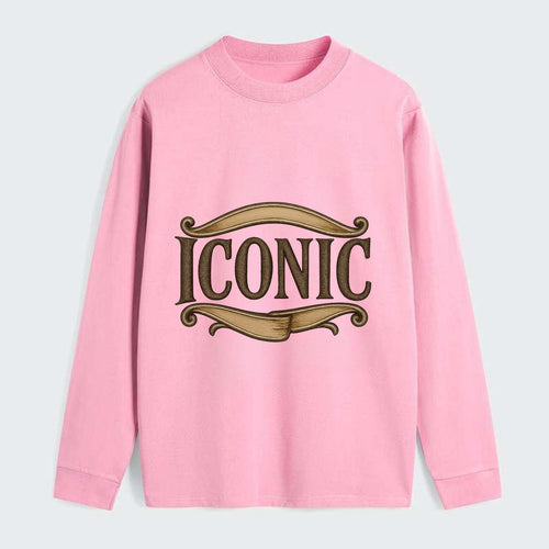 Bold typography design - ICONIC - instantly recognizable, trendsetter - Classic Long Sleeve Shirt