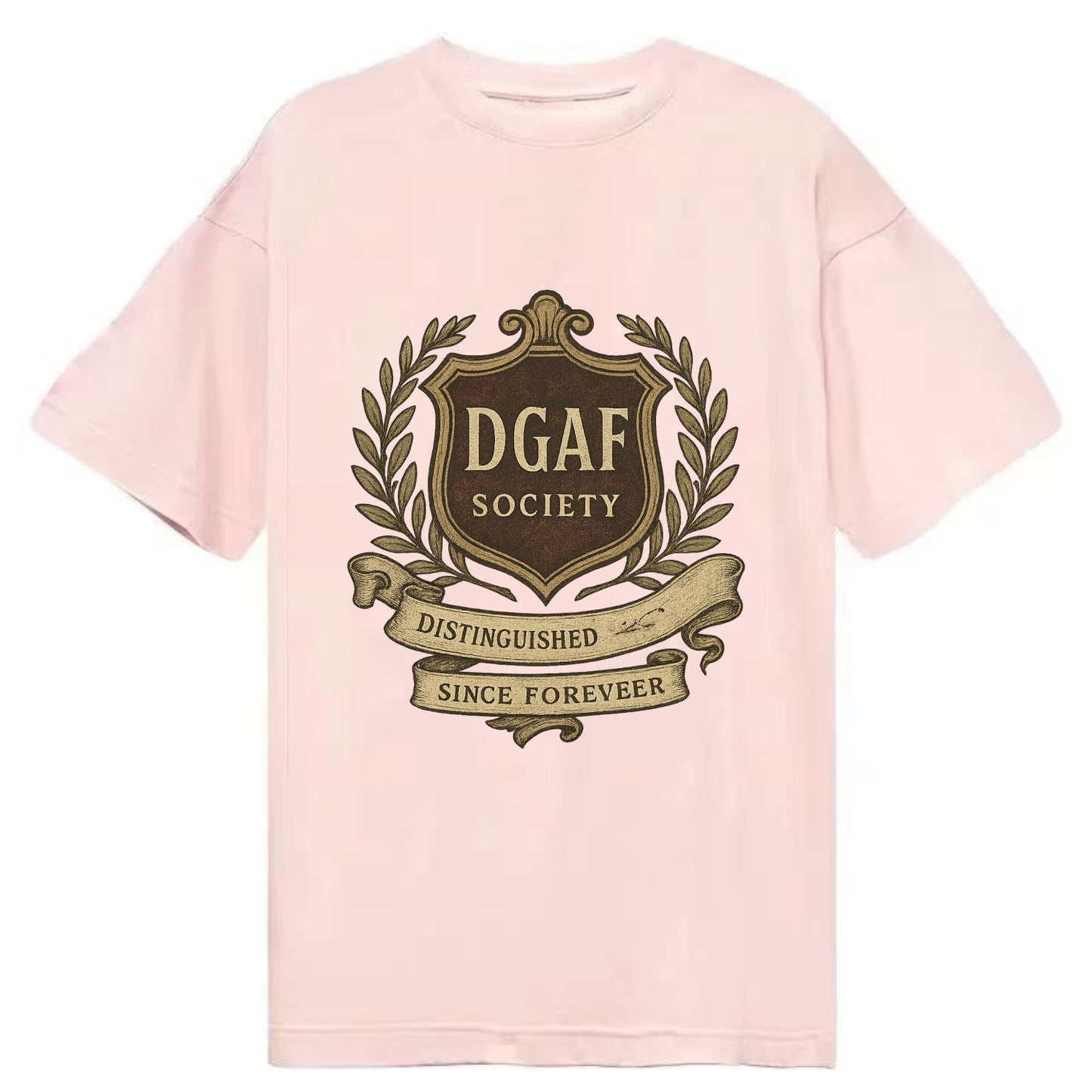 Official membership card design - "DGAF Society - Distinguished Members Since - Classic T-shirt - Pink