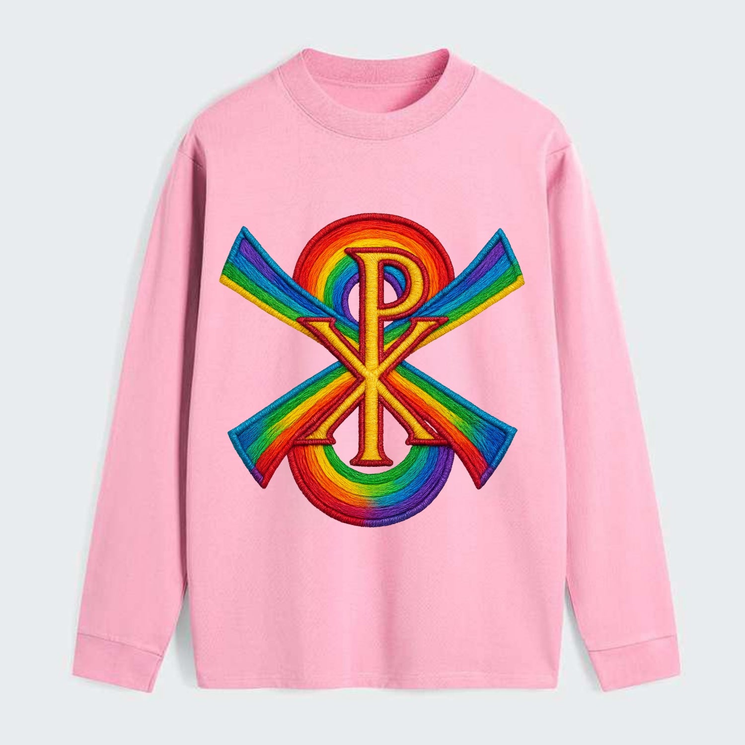 Chi Rho  - Classic Long Sleeve Shirt - Pink