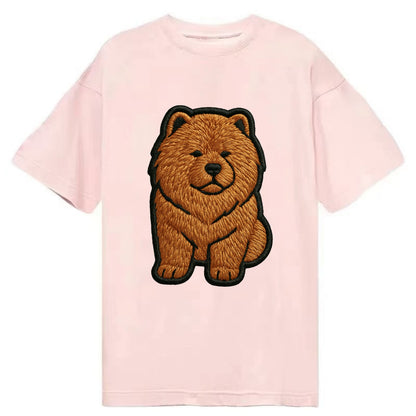Chow Chow - Trendy lion-mane design with - Classic T-shirt - Pink