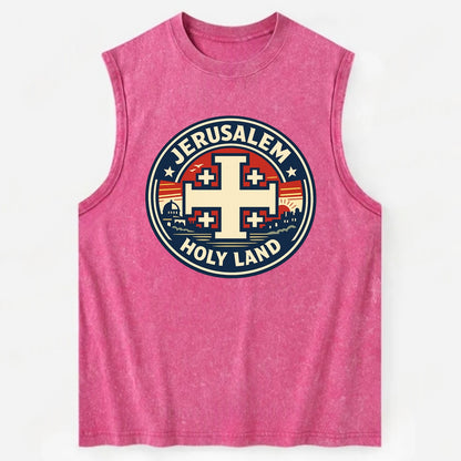 Heritage of the Cross - Vintage Washed Tank - Pink