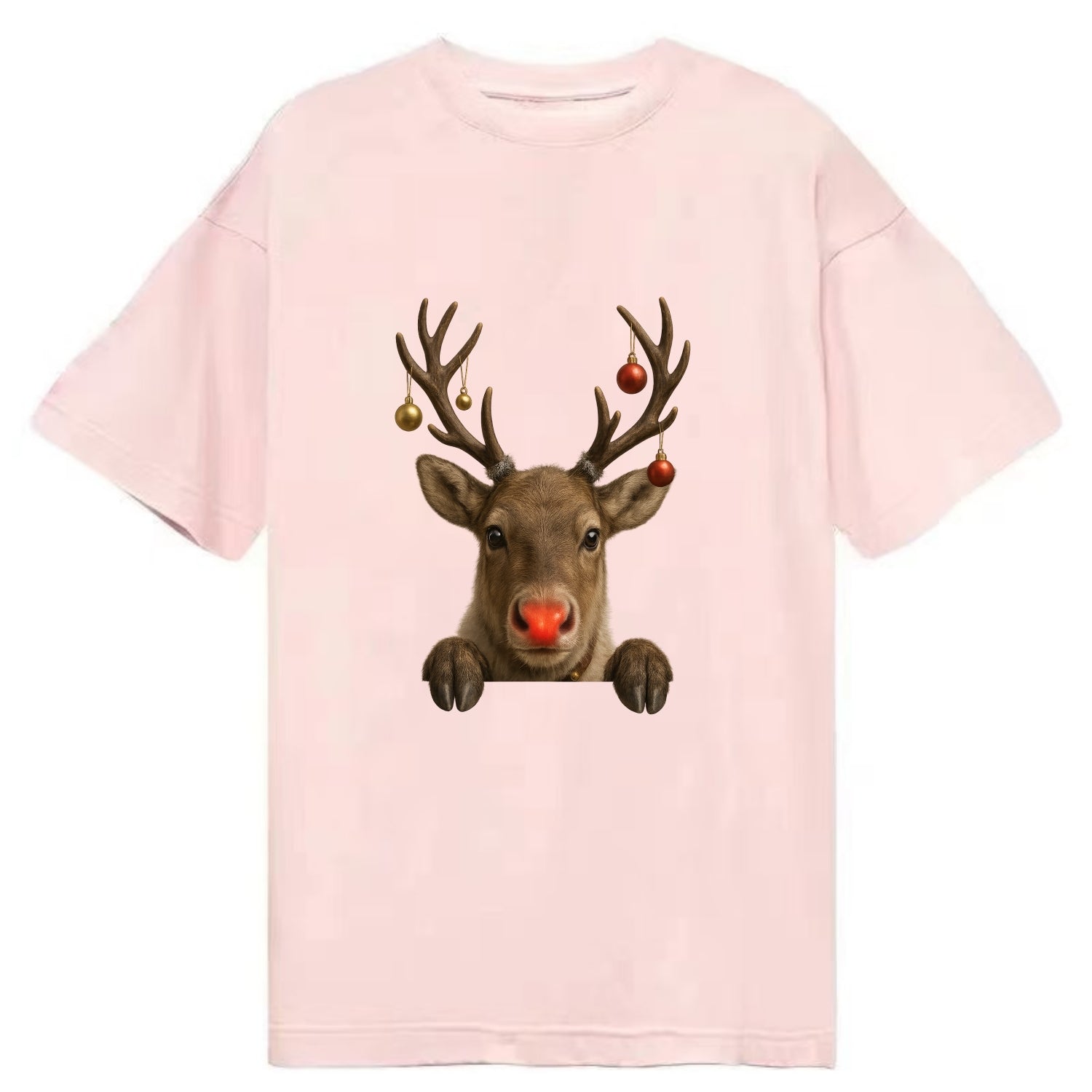 Christmas Reindeer  - Classic T-shirt - Pink